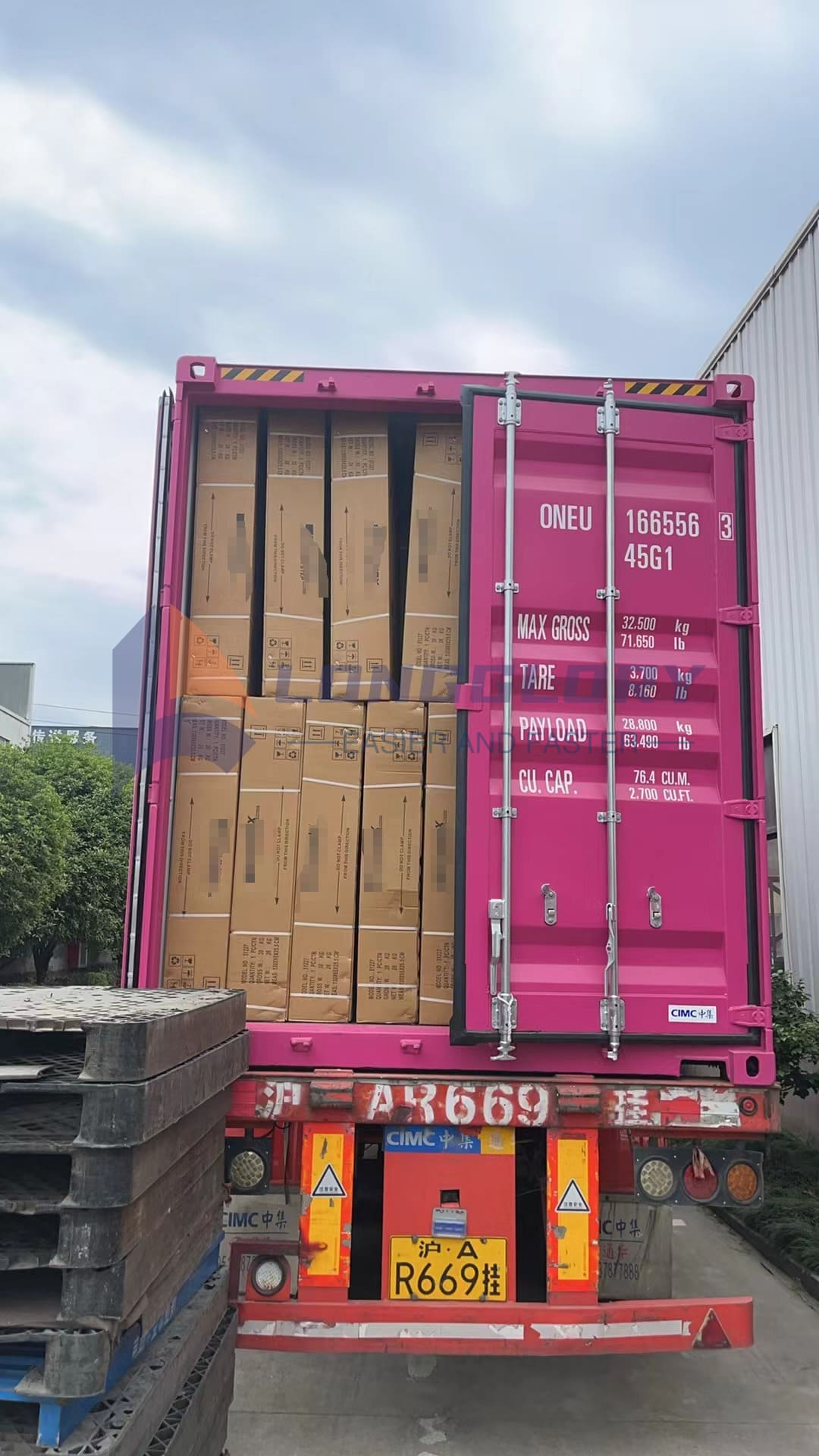 Fitness Equipment Loading into Container