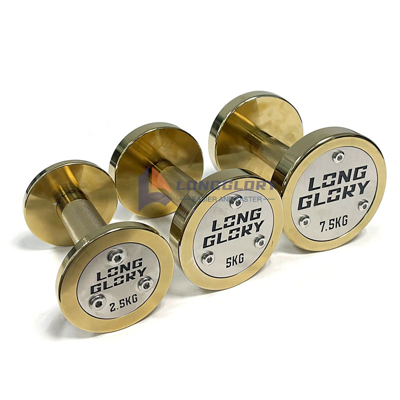 Gold Round Dumbbell